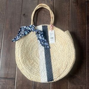 Vineyard Vines woven straw tote